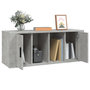 Voir la diapositive 4 : VIDAXL Meuble TV Gris beton 100x35x40 cm Bois d'ingenierie