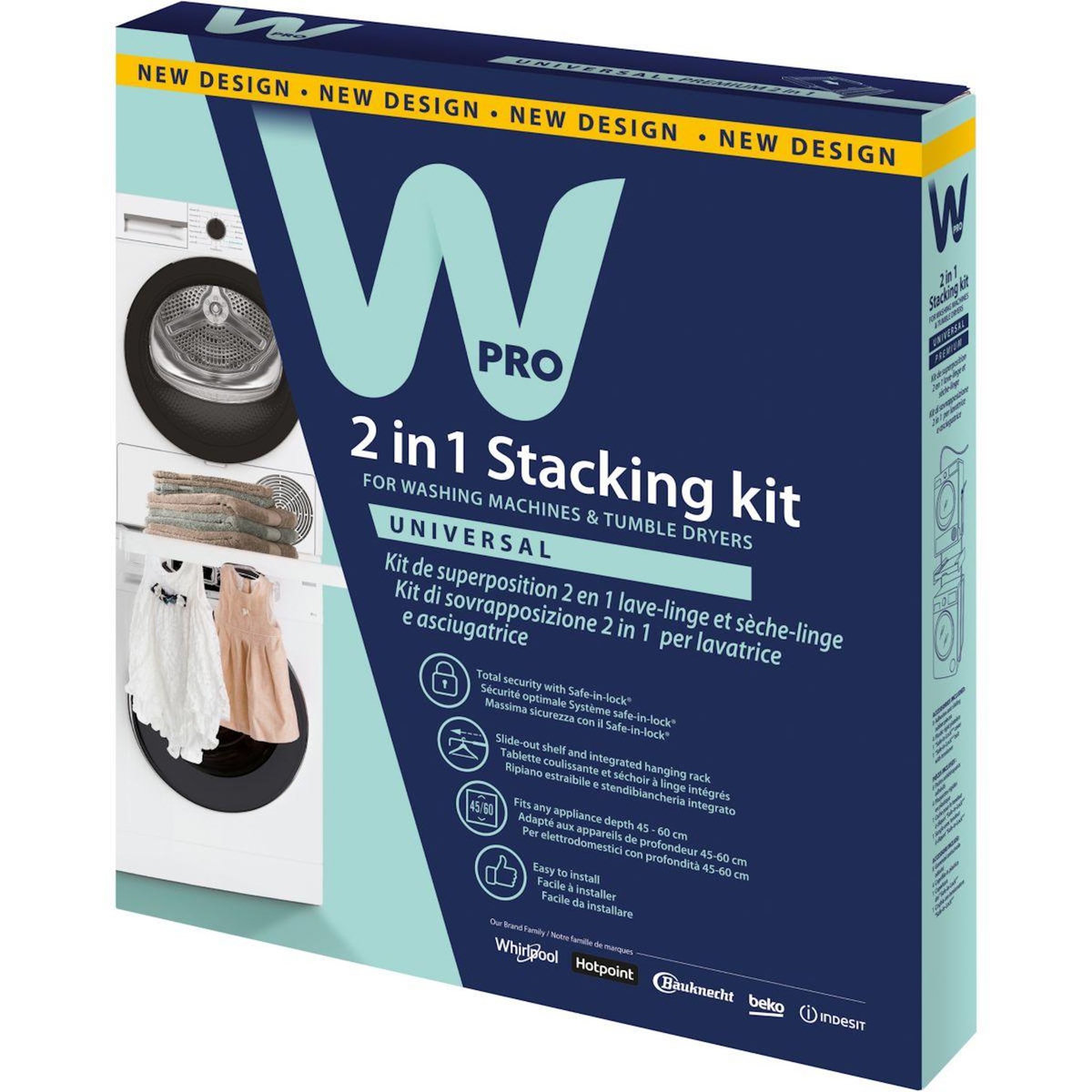 WPRO Kit de superposition de superposition avec tablette + séchoir