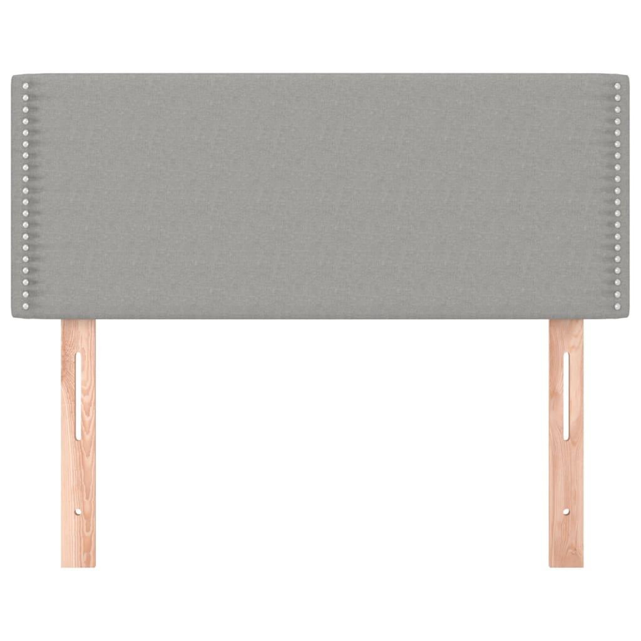 Voir la diapositive 3 : VIDAXL Tete de lit Gris clair 100x5x78/88 cm Tissu