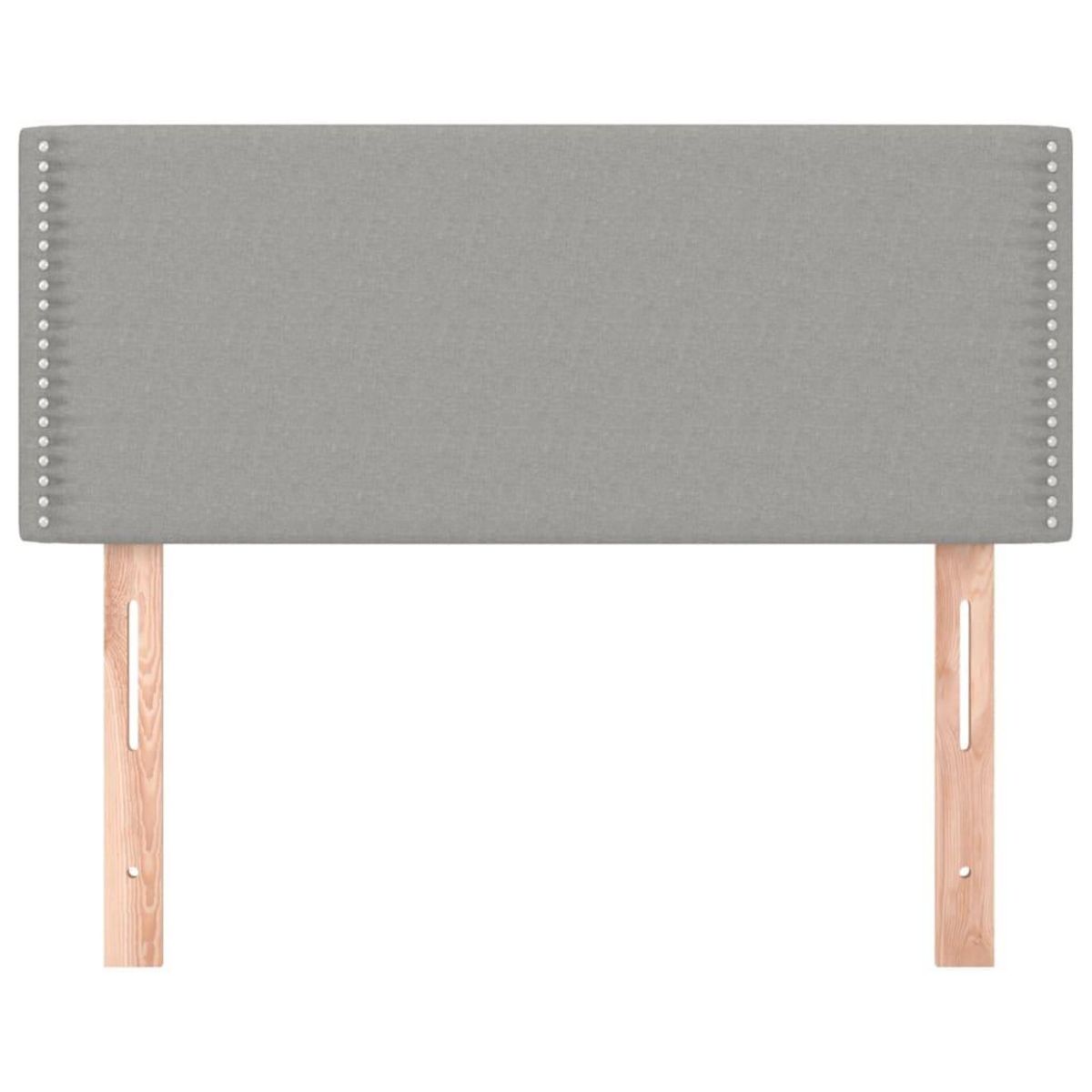 VIDAXL Tete de lit Gris clair 100x5x78/88 cm Tissu
