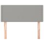 Voir la diapositive 3 : VIDAXL Tete de lit Gris clair 100x5x78/88 cm Tissu