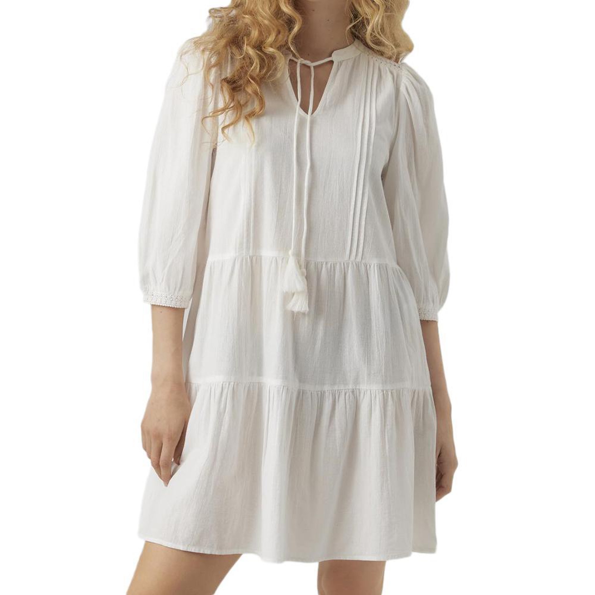 Vero Moda Robe Blanche Femme Vero Moda Pretty. Coloris disponibles : Blanc