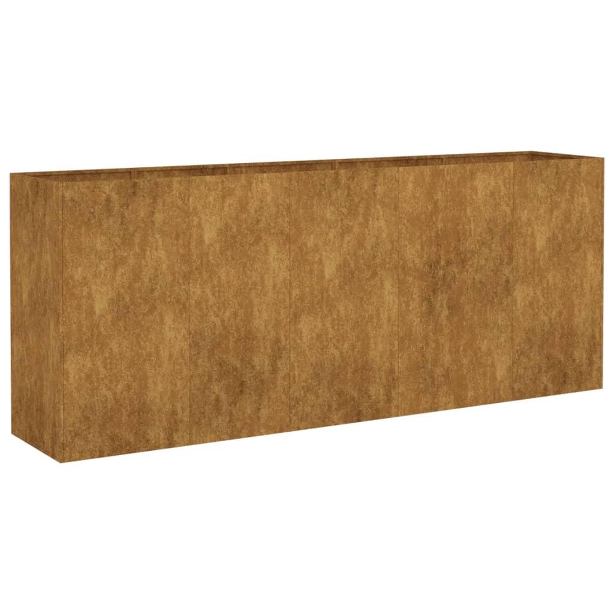 Voir la diapositive 2 : VIDAXL Lit sureleve de jardin 200x40x80 cm acier corten