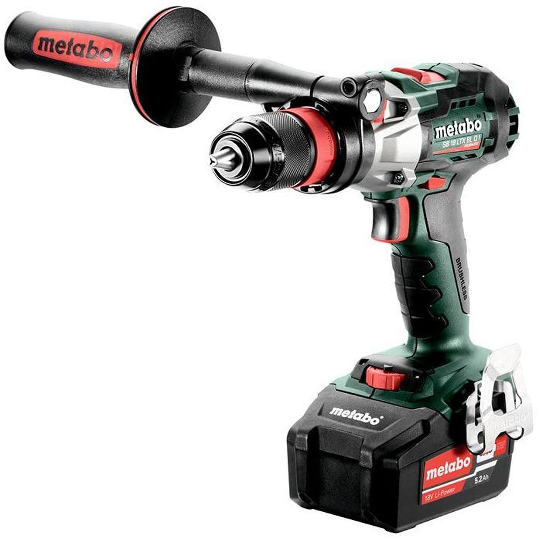 METABO Metabo perceuse visseuse sb 18 l 18.0 v avec batterie sans fil 5.2 ah