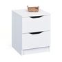 Voir la diapositive 2 : Commode meuble de rangement 2 tiroirs FALONE