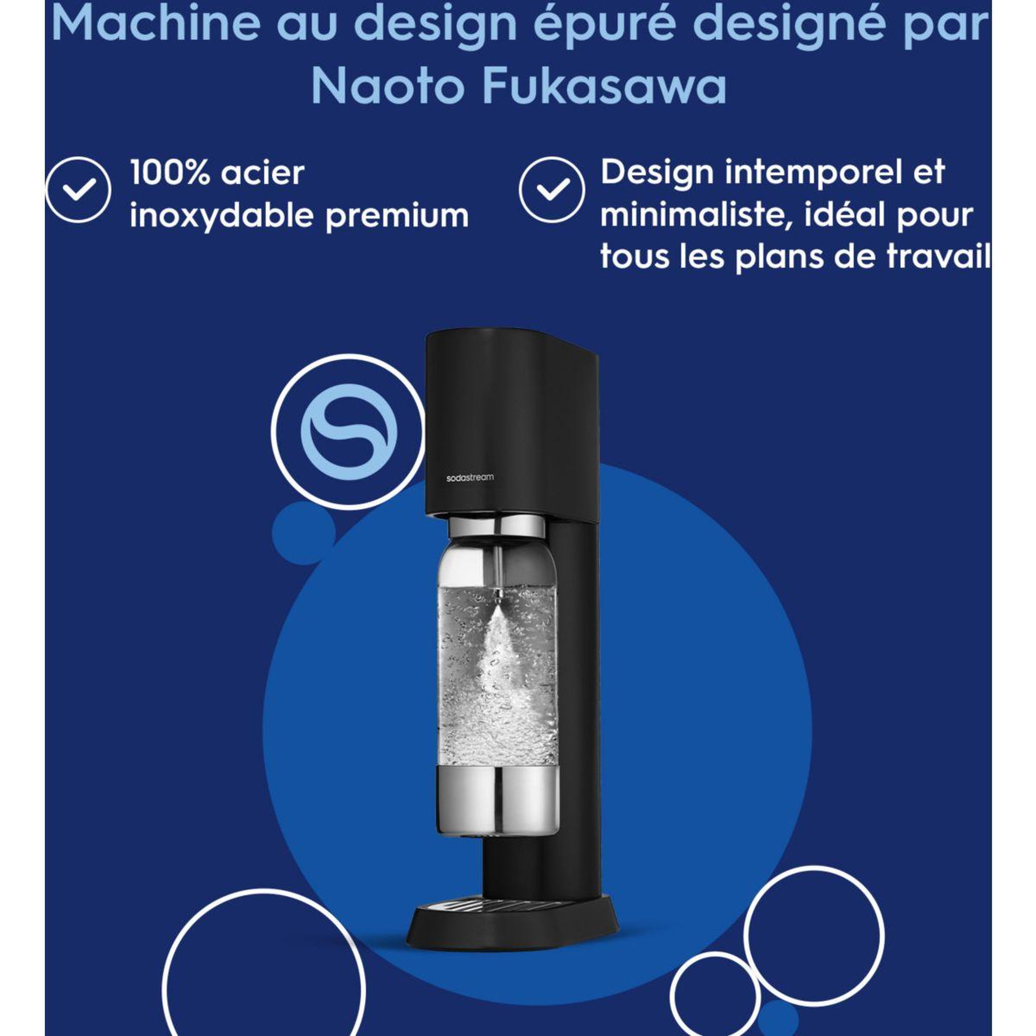 Voir la diapositive 5 : SODASTREAM Machine à soda ENSO noire
