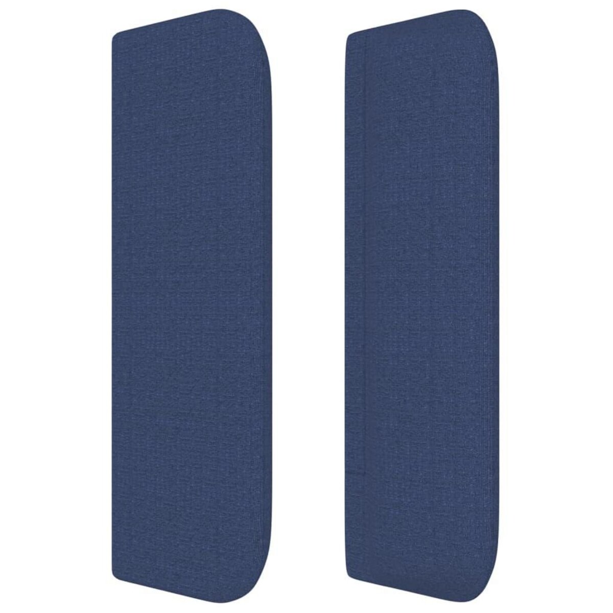 VIDAXL Tete de lit avec oreilles Bleu 147x16x78/88 cm Tissu