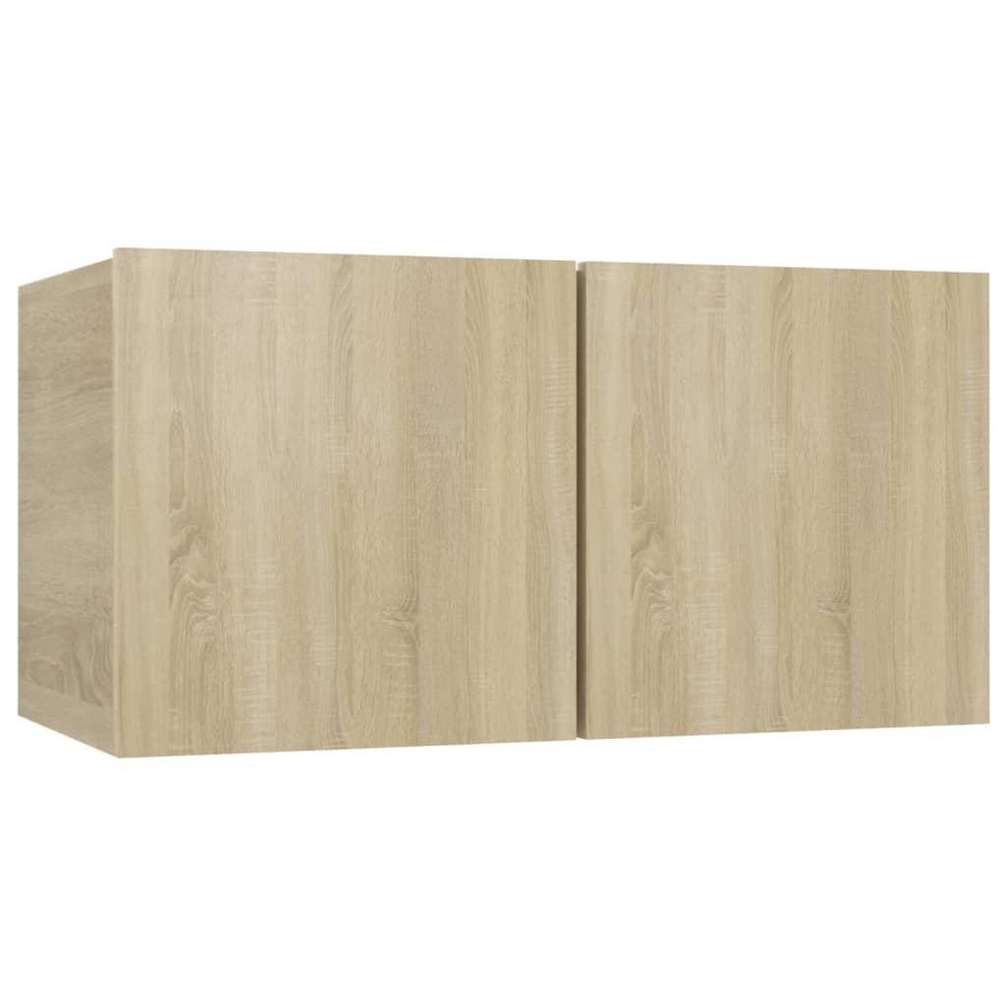 Voir la diapositive 2 : VIDAXL Meuble TV suspendu Chene sonoma 60x30x30 cm