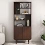 Voir la diapositive 2 : IDIMEX Buffet haut SIMONA H 188 cm en bois massif