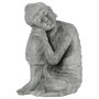 Voir la diapositive 2 : ATMOSPHERA Statuette en Ciment  Bouddha Assis  36cm Gris