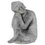 Voir la diapositive 2 : Paris Prix Statuette en Ciment  Bouddha Assis  36cm Gris
