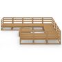 Voir la diapositive 3 : VIDAXL Salon de jardin 11 pcs bois de pin massif