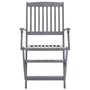 Voir la diapositive 5 : VIDAXL Chaises pliables d'exterieur lot de 2 et coussins Bois d'acacia