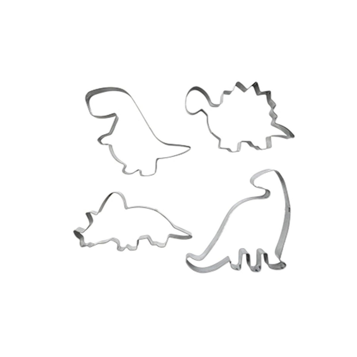 ZENKER Set de 4 emporte-pièces dinosaure Zenker Emporte-pièces