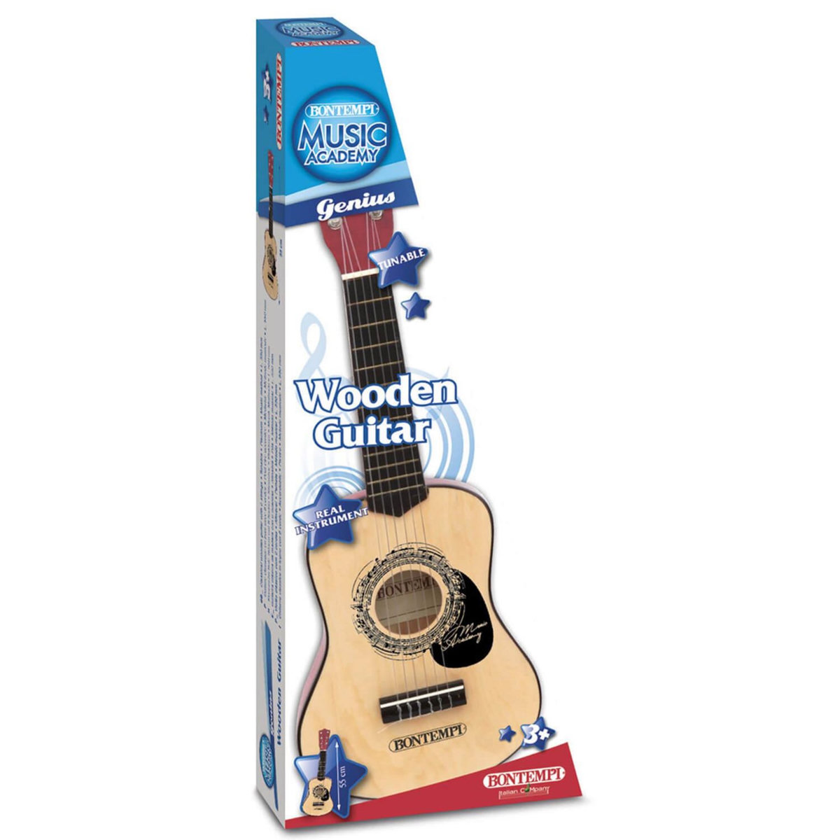 Bontempi Guitare classique en bois 55 cm