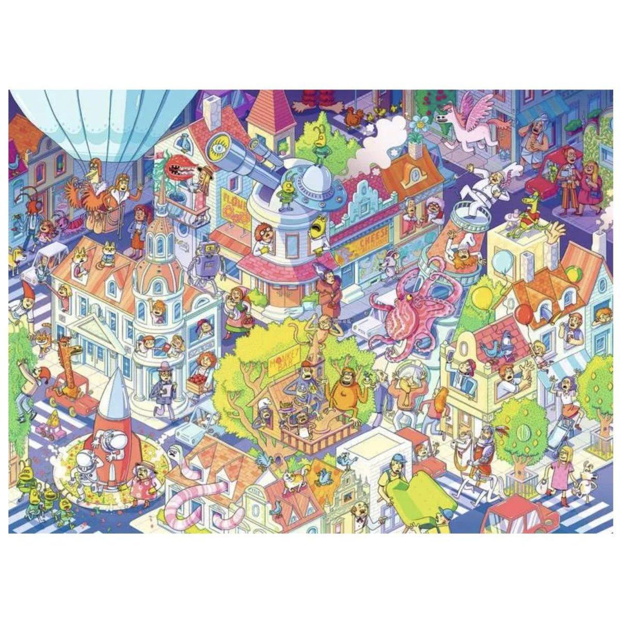 Voir la diapositive 2 : RAVENSBURGER Puzzles enfants 100 xxl pieces - pagaille a chaosville