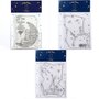  3 Tampons transparents Le Petit Prince et La lune + Astéroïd + Paysage