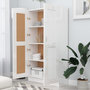 Voir la diapositive 3 : VIDAXL Bibliotheque Blanc brillant 82,5x30,5x150 cm Bois d'ingenierie