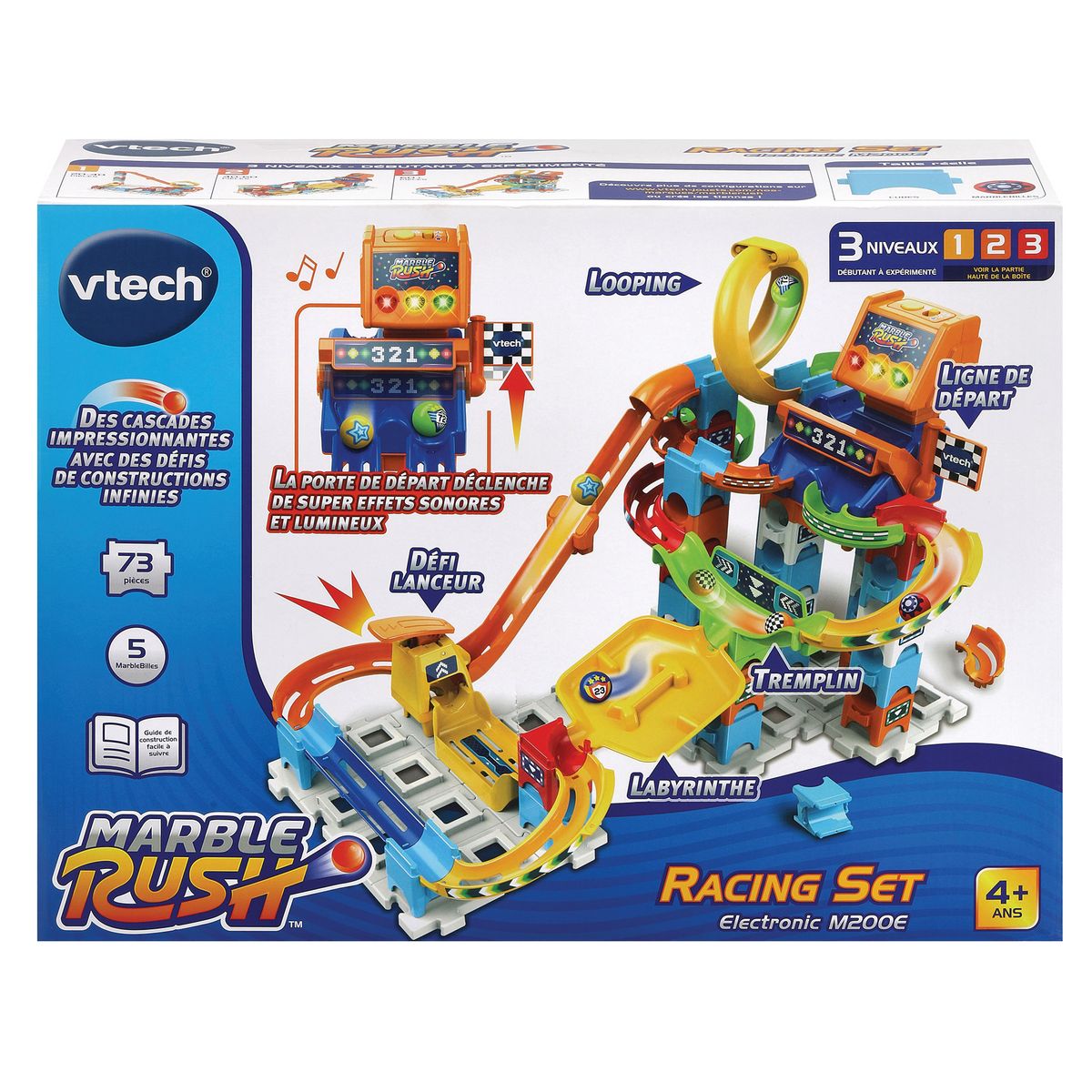 VTECH Circuit à billes - Racing set Electronic M200E