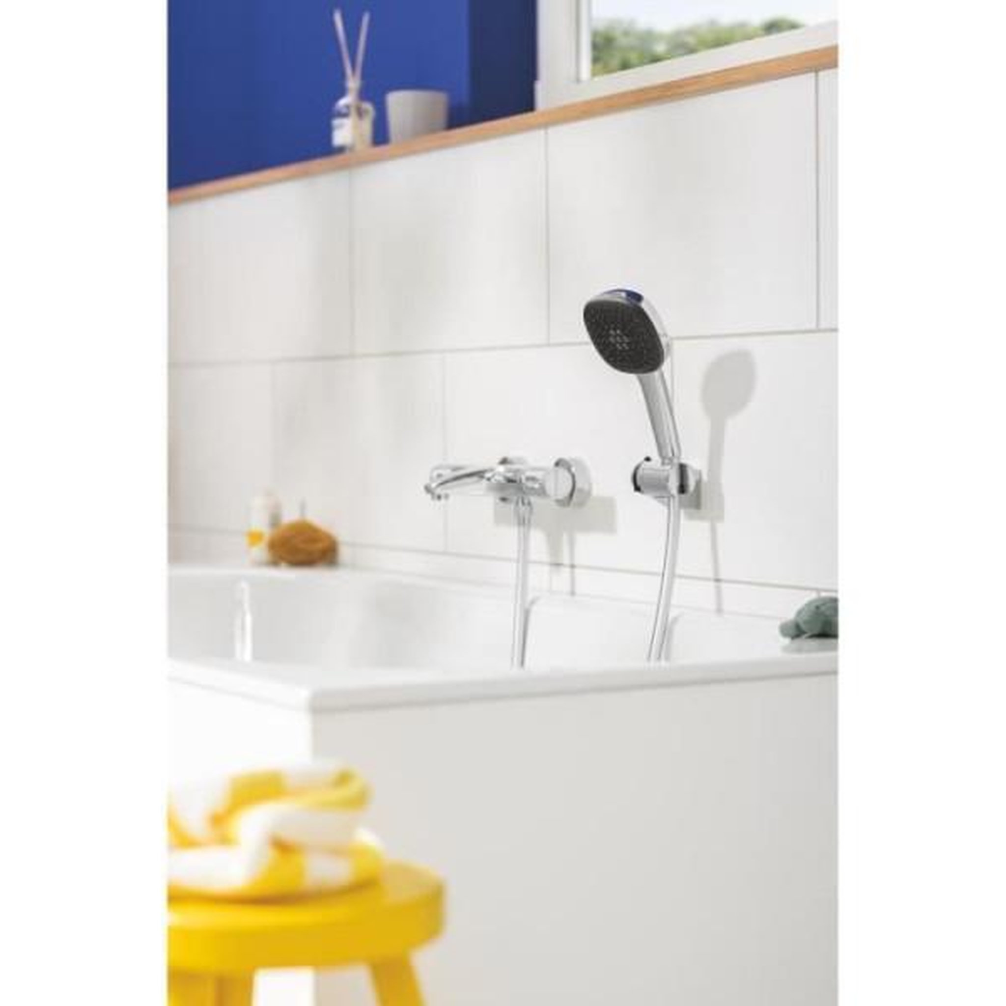 Voir la diapositive 2 : Grohe Pommeau de douche - GROHE Vitalio Comfort 110 26092001 - 3 jets (Pluie/Stimulant/Massage) - Sélection facile -Economie d'eau -C