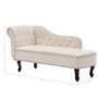 Voir la diapositive 6 : VIDAXL Chaise longue Blanc creme Similicuir
