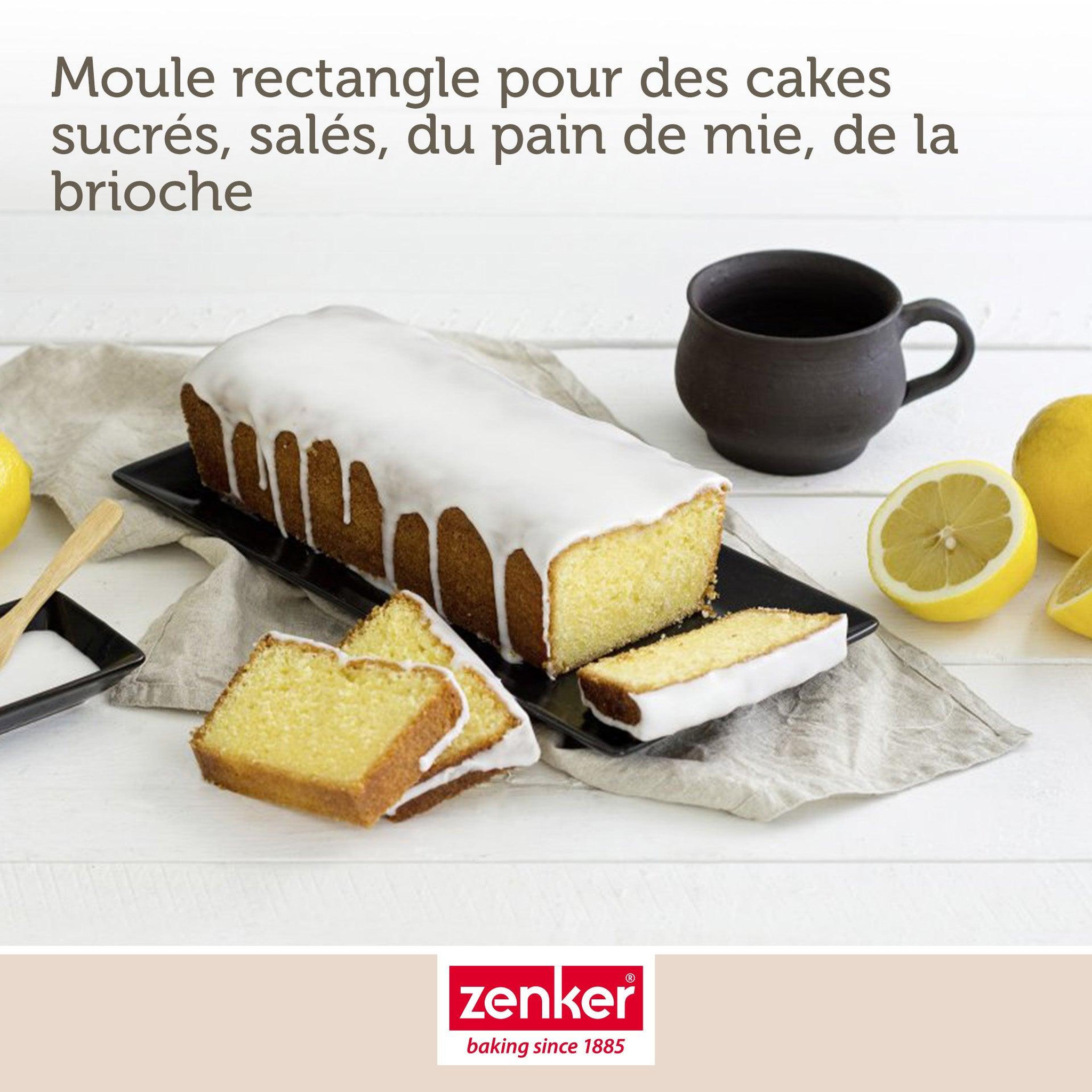 Voir la diapositive 6 : ZENKER Set de moule à cakes 30,5 x 11,5 cm et moule à savarins 28 cm zenker black metallic