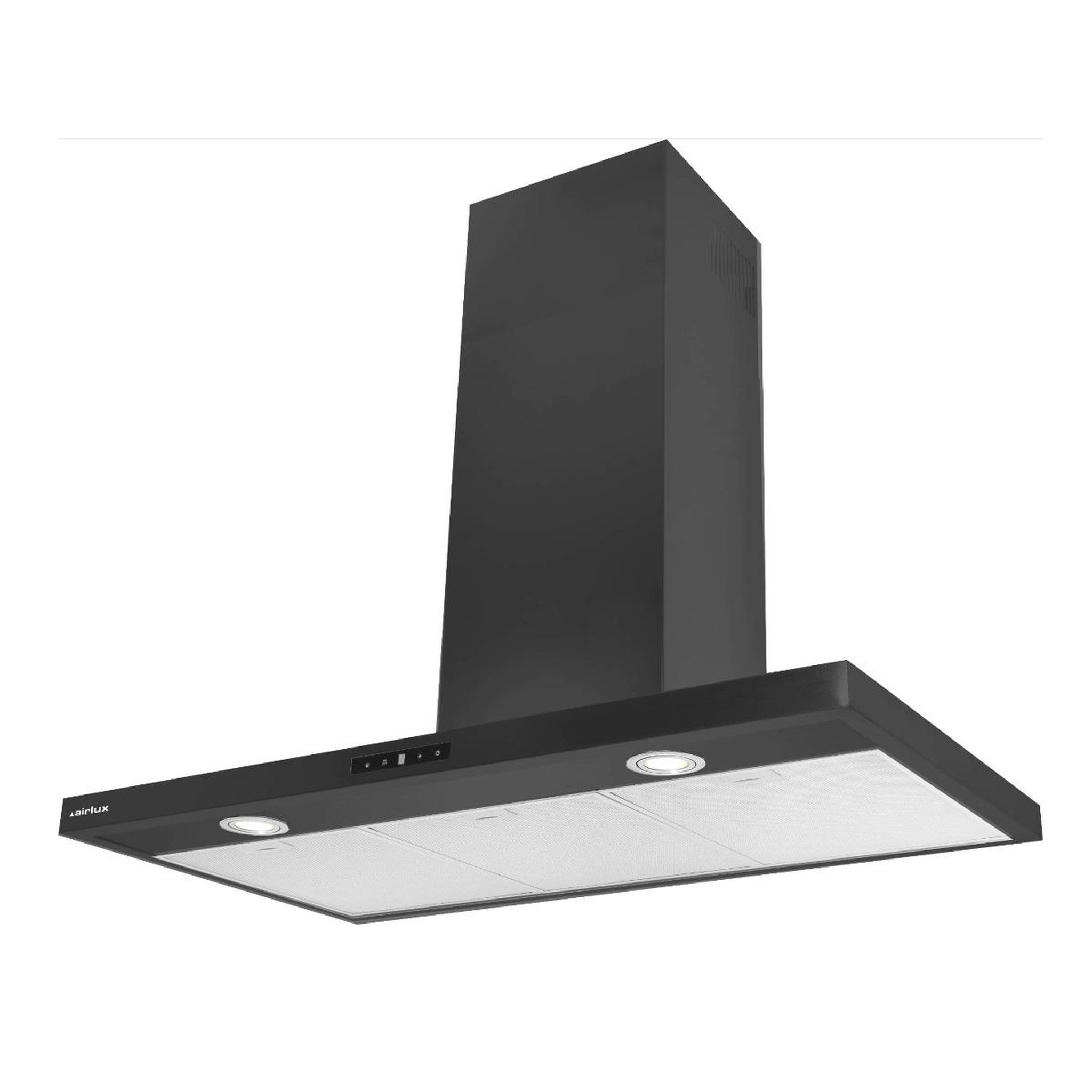 Airlux Hotte décorative murale 90cm 63db 564m3/h noir - ahbf971bk