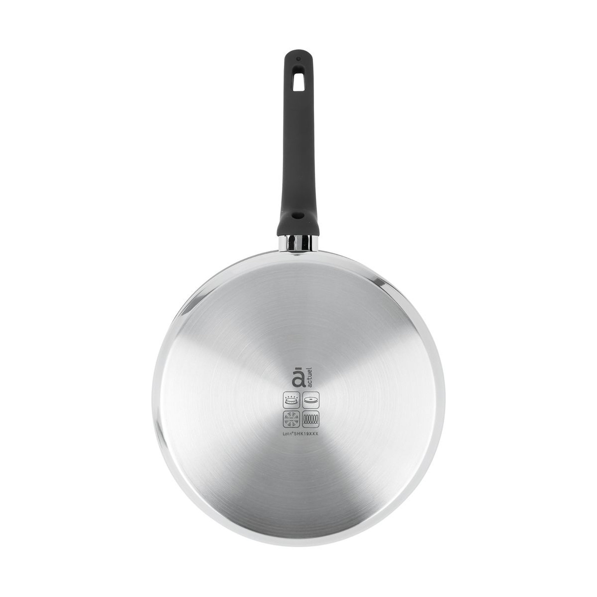 Voir la diapositive 2 : ACTUEL Sauteuse induction inox revétu 28 cm 