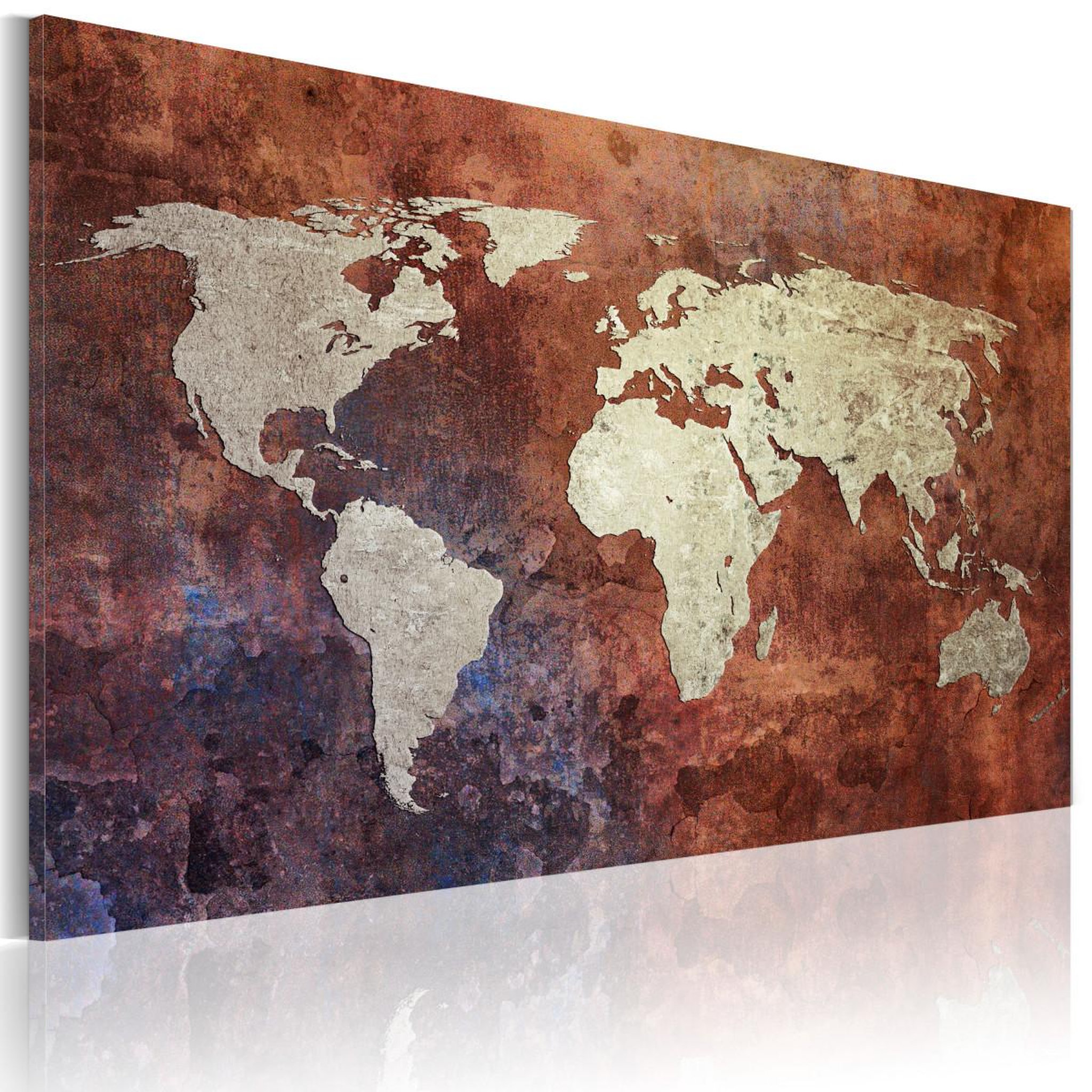 Voir la diapositive 3 : Paris Prix Tableau imprimé  carte du monde dorée