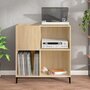 Voir la diapositive 3 : VIDAXL Armoire a disques chene sonoma 84,5x38x89 cm bois d'ingenierie