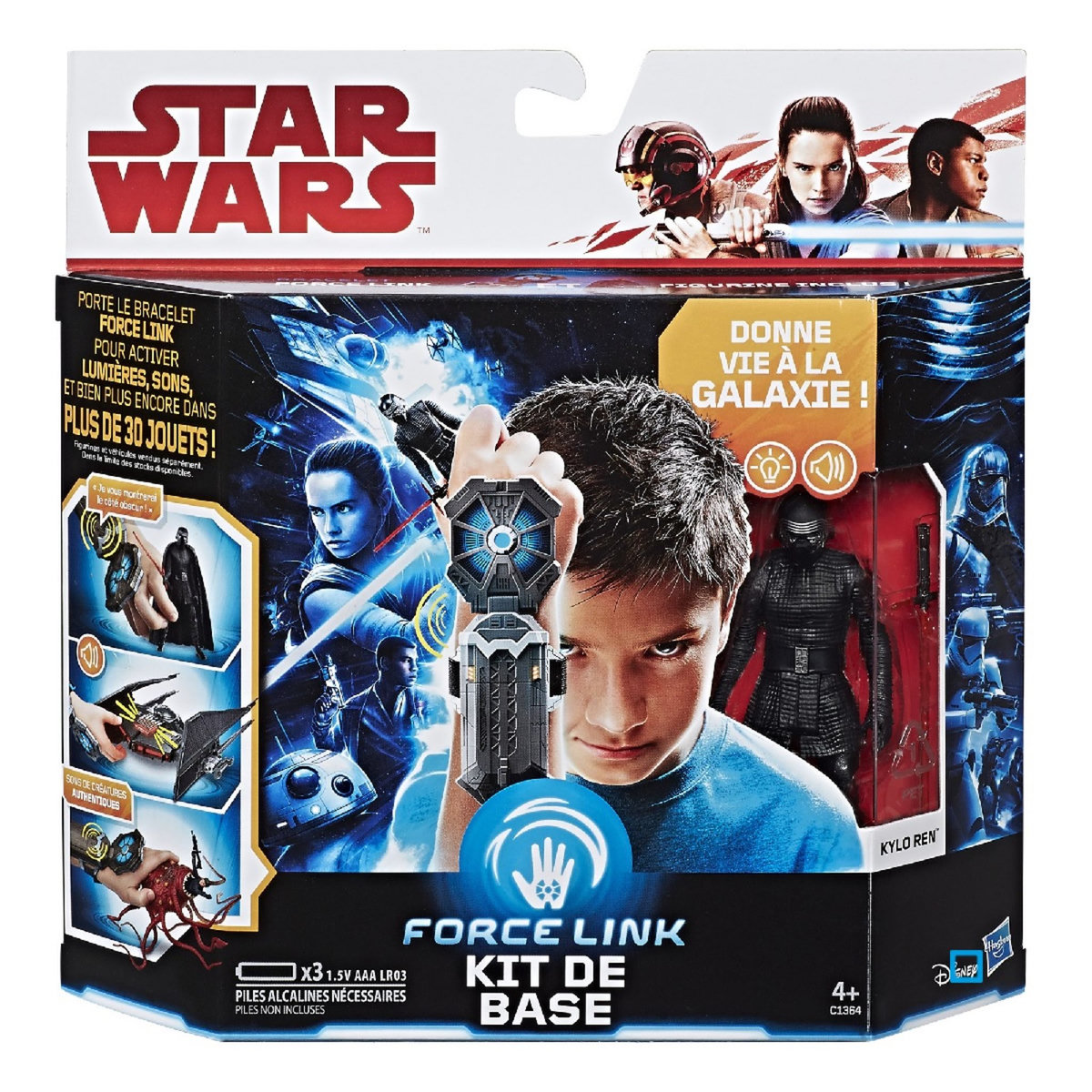 HASBRO Star Wars - Kit de Base Bracelet Forcelink + Figurine Kylo Ren 