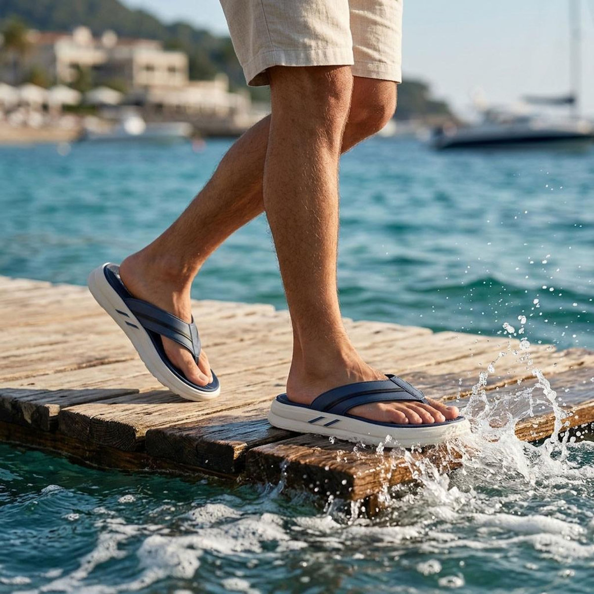 OZABI OZABI Tongs homme confort semelle epaisse antiderapante ete plage