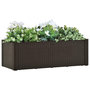 Voir la diapositive 1 : VIDAXL Lit sureleve de jardin avec systeme d'arrosage Moka 100x43x33cm