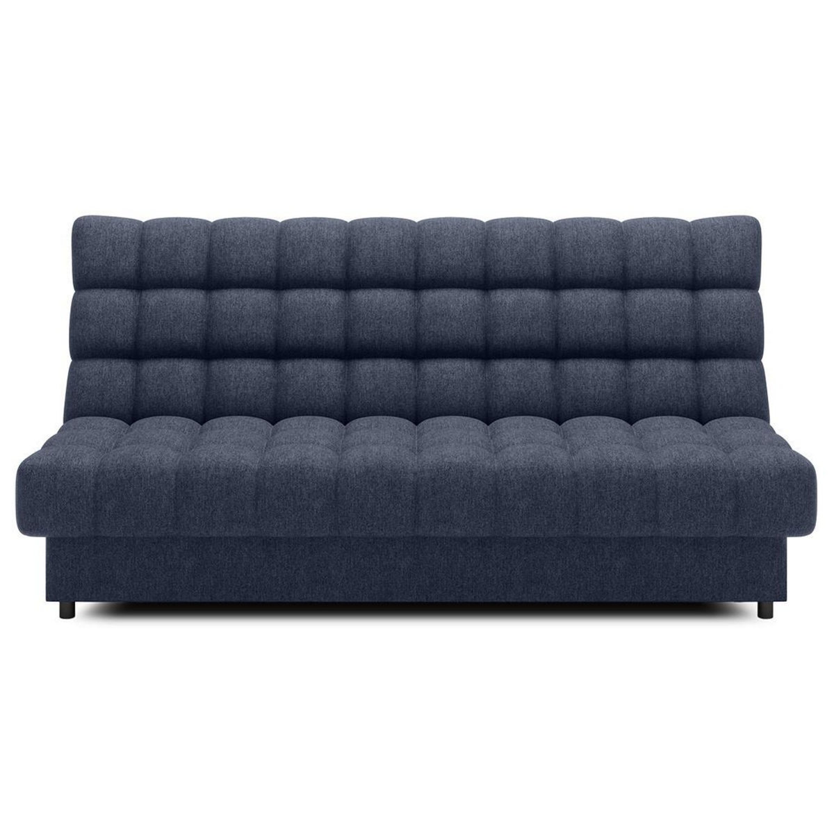 BEST MOBILIER Ezra - canapé convertible clic-clac 3 places avec coffre en tissu texturé