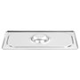 Voir la diapositive 4 : VIDAXL Couvercles de plateau 4 pcs GN 1 3 Acier inoxydable