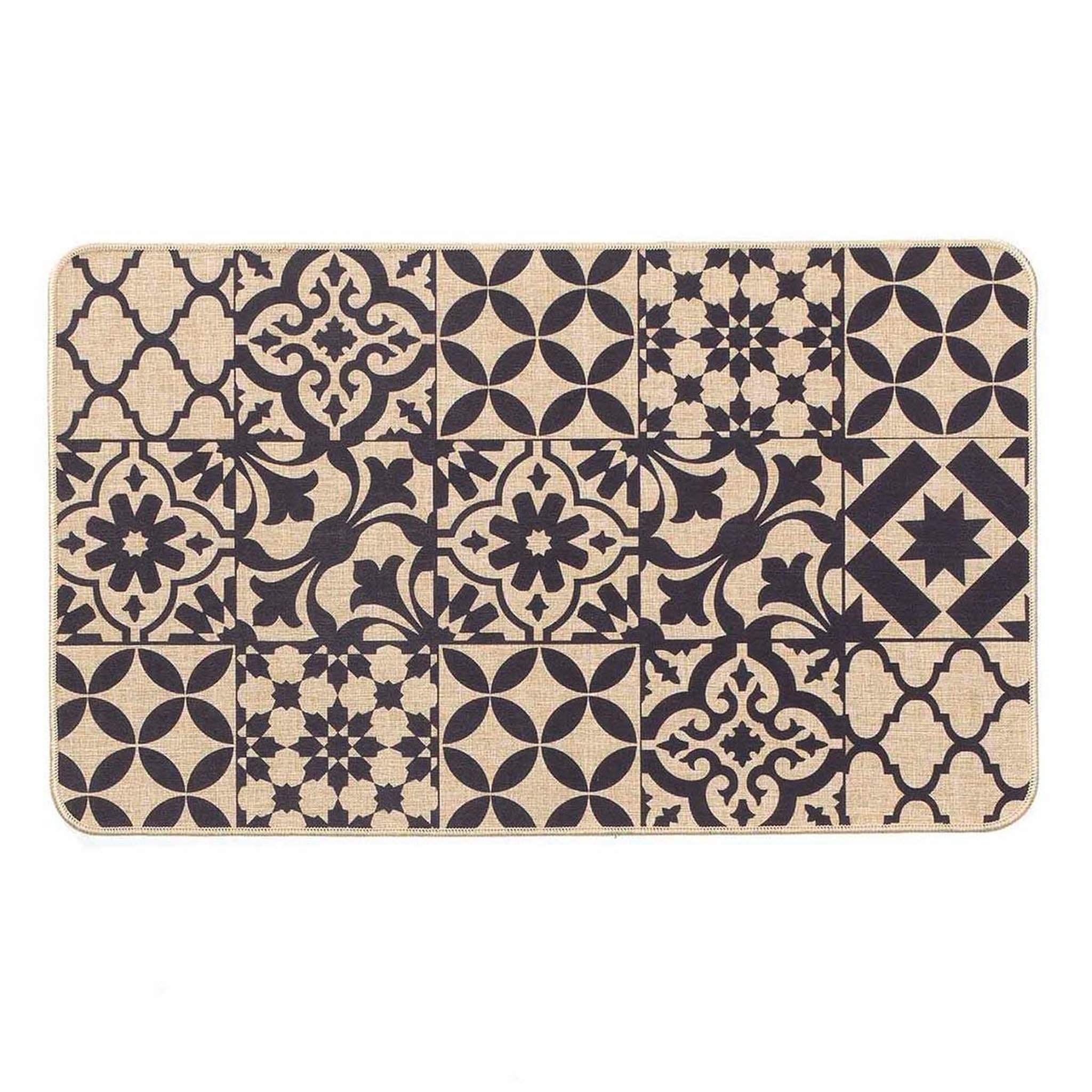 Douceur d'Intérieur Tapis tissé imprimé  bizancia  45x75cm naturel