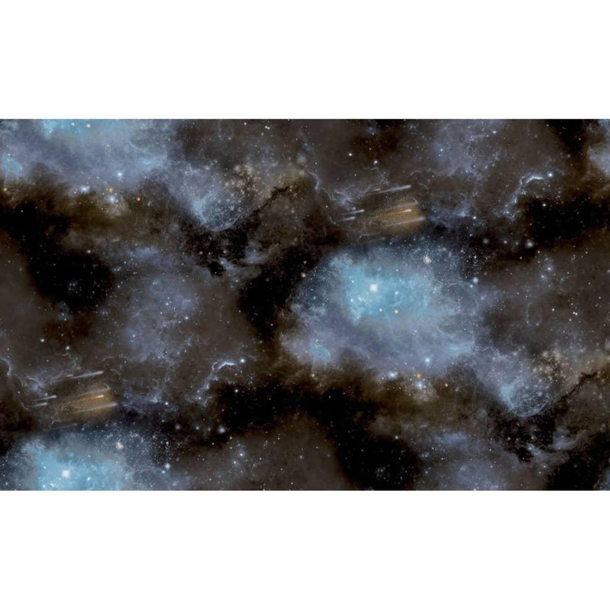 Voir la diapositive 2 : Noordwand Noordwand Papier peint Good Vibes Galaxy with Stars Bleu et noir