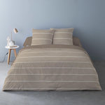 Dourev Housse de couette 240x220 + 2 taies flanelle 100% coton