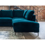 Voir la diapositive 4 : BEST MOBILIER Lilly - canapé d'angle droit - 5 places - convertible - en velours