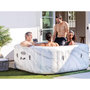 Voir la diapositive 2 : INTEX Spa gonflable PureSpa Calacatta carré Bulles 4 places - Intex