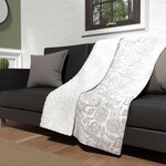 SOLEIL D'OCRE Plaid polaire microfibre doublé sherpa 120X160 cm BLACK DRESS, par Soleil d'ocre