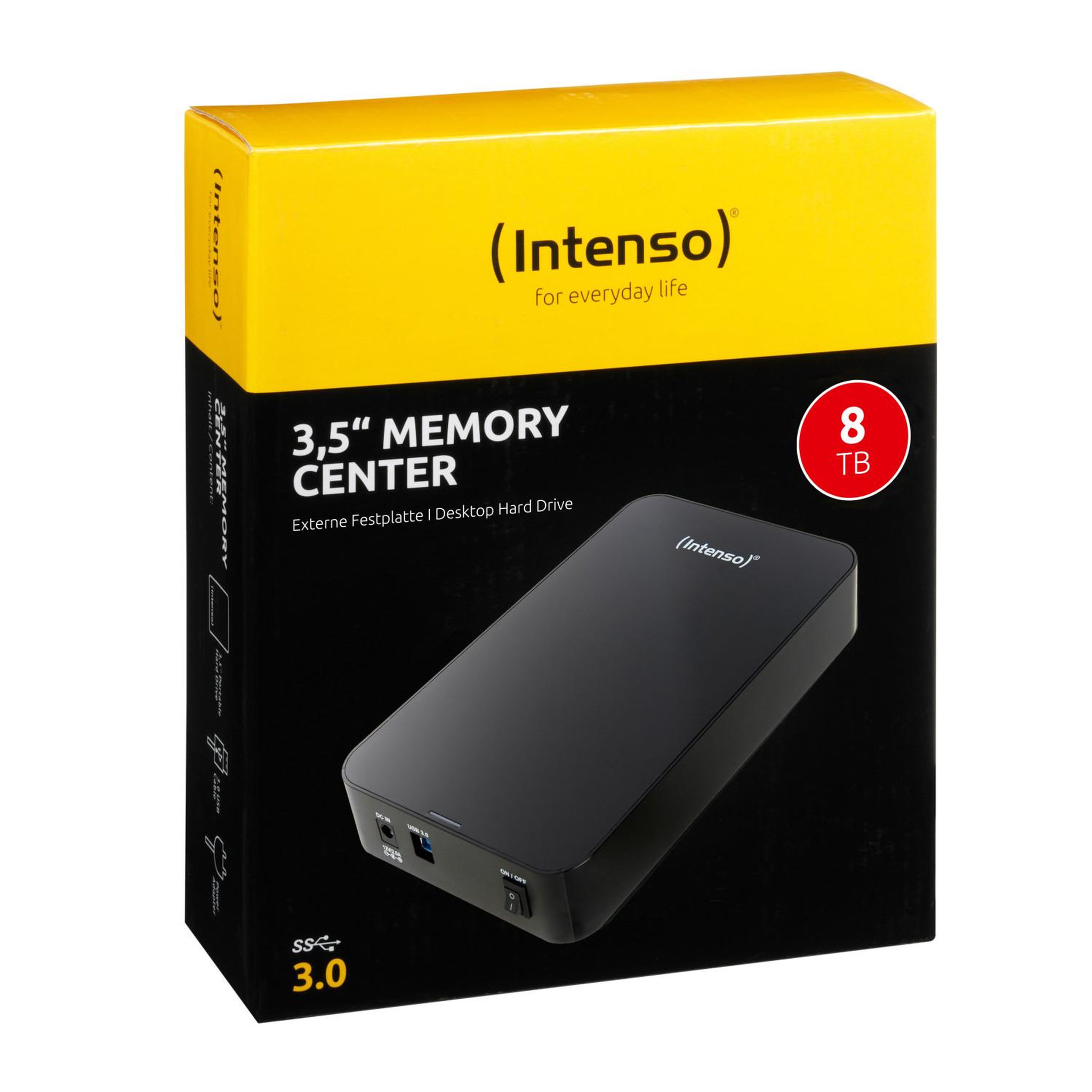 Voir la diapositive 3 : Intenso Intenso Memory Center disque dur externe 8 To Noir