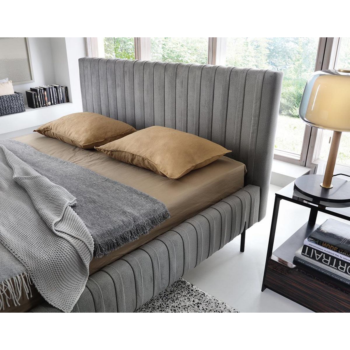 LISA DESIGN Flavio - lit coffre - 140x200 cm - sommier inclus - en simili