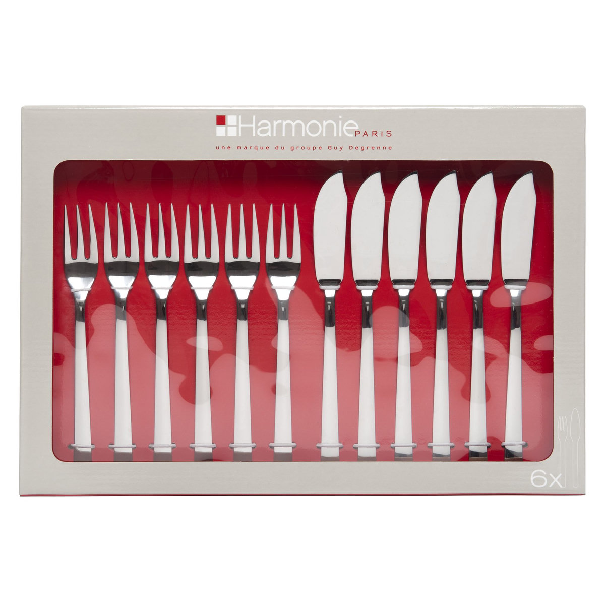 Coffret Guy degrenne poissons, avec couverts - Arts de la table