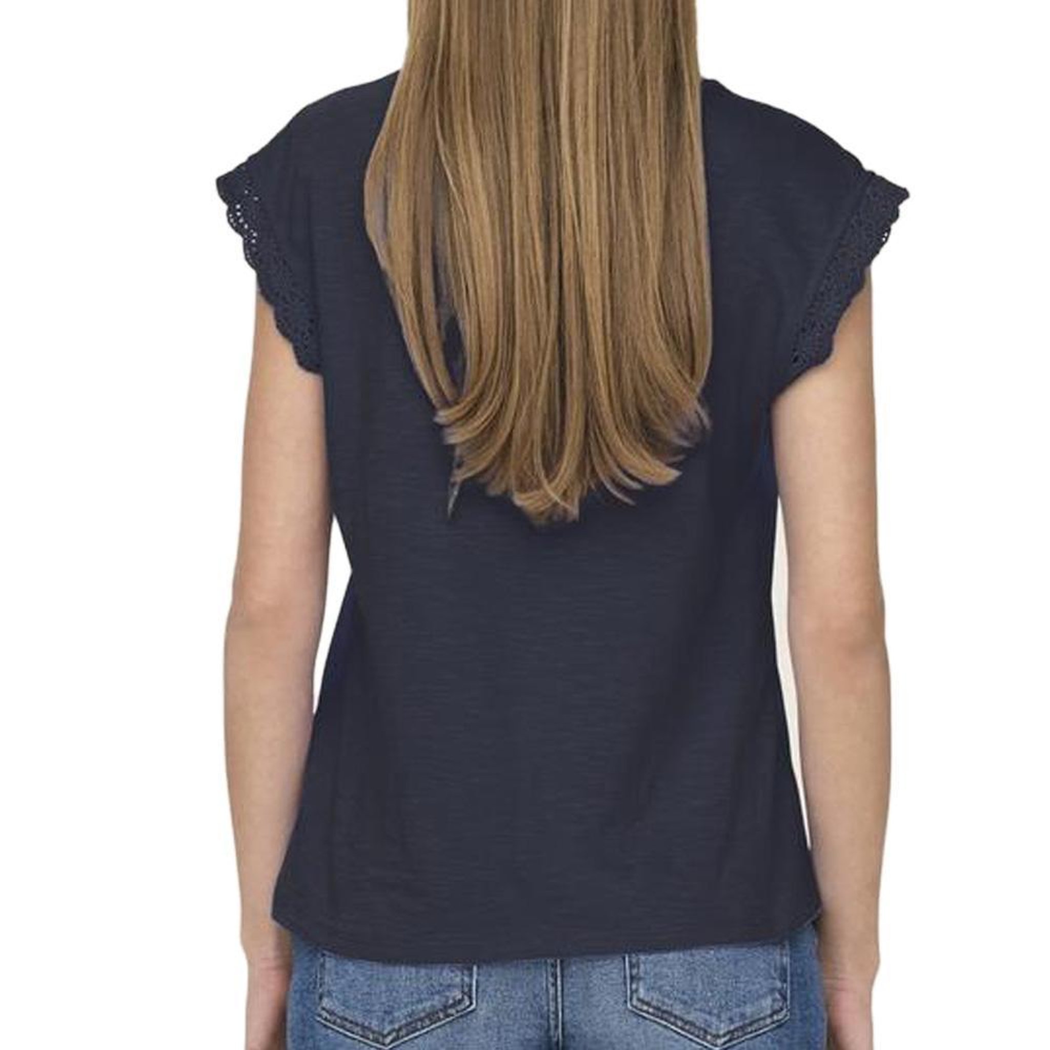 Voir la diapositive 2 : JACQUELINE DE YONG T-Shirt Marine Femme JDY Salva