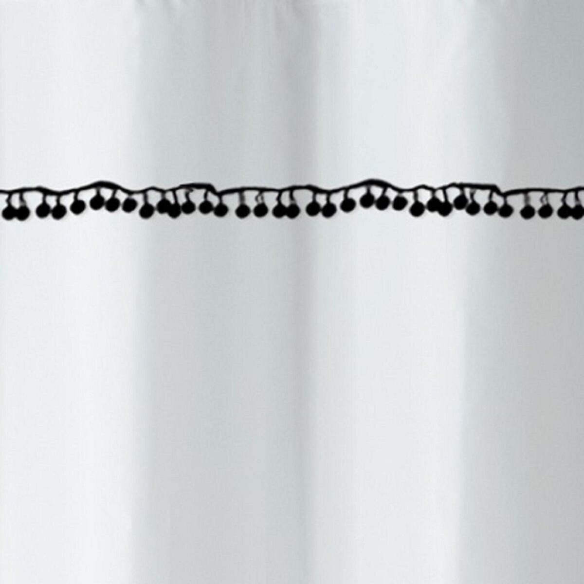 GUY LEVASSEUR Rideau de douche imprimé pompons en polyester POMPONS