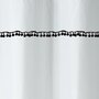 Voir la diapositive 2 : GUY LEVASSEUR Rideau de douche imprimé pompons en polyester POMPONS