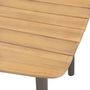 Voir la diapositive 3 : VIDAXL Table de jardin 80 x 80 x 72 cm Bois d'acacia solide et acier