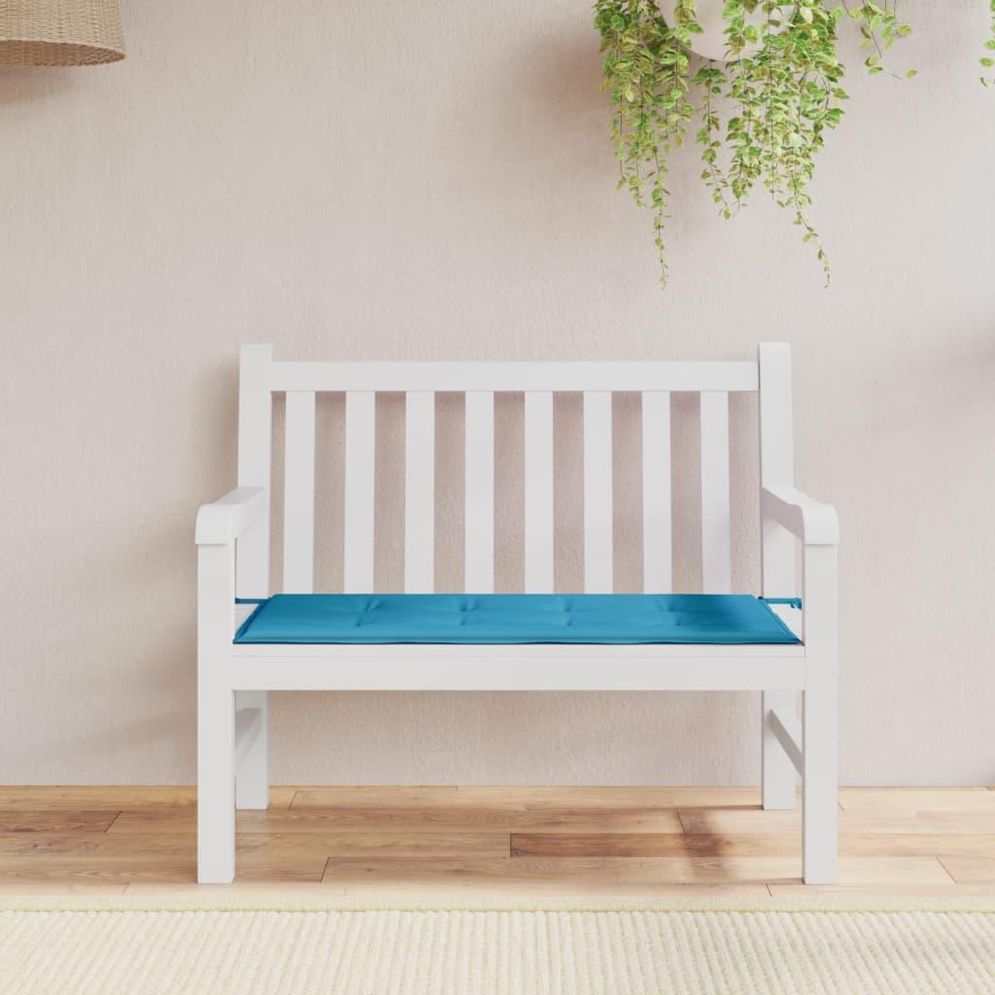 Voir la diapositive 1 : VIDAXL Coussin de banc de jardin bleu 120x50x3 cm tissu oxford