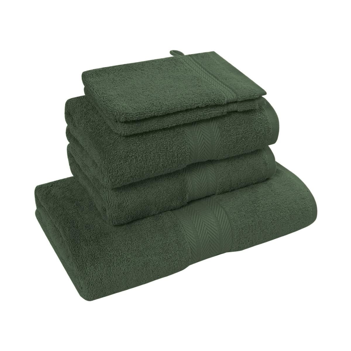 Sensei Maison Ensemble de bain 5 pièces (1 drap de bain + 2 serviettes de toilette + 2 gants) LUXURY